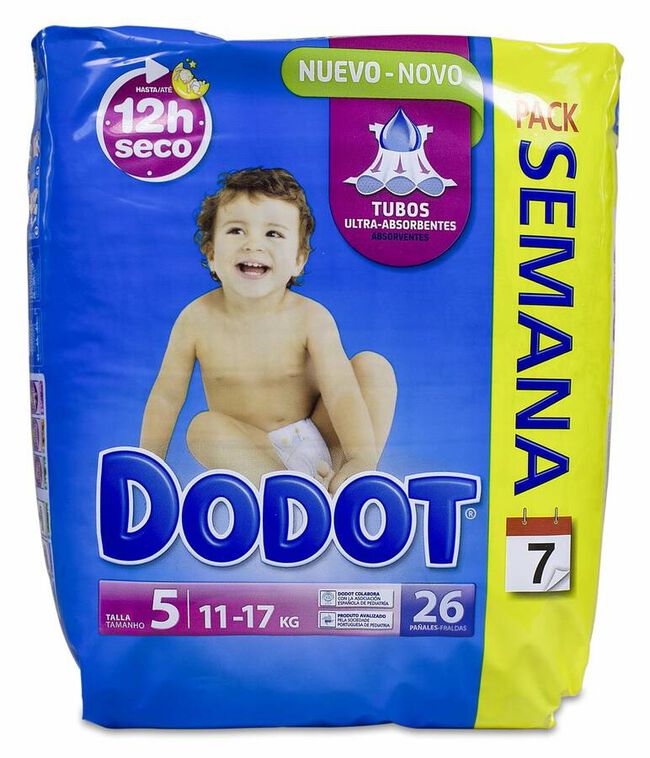 borde solitario Transitorio Comprar Dodot Pañal Talla 5 11-17 Kg, 26 Uds | Welnia