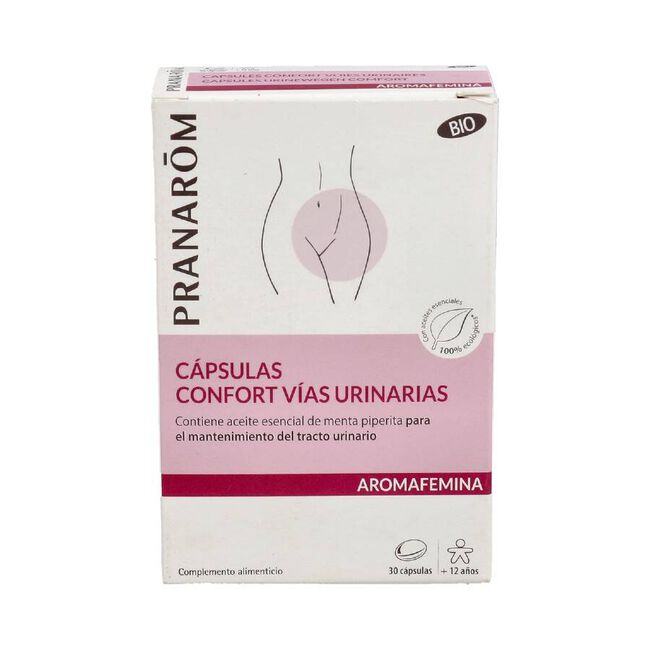 Pranarom Cápsulas Confort vías urinarias, 30 Cápsulas
