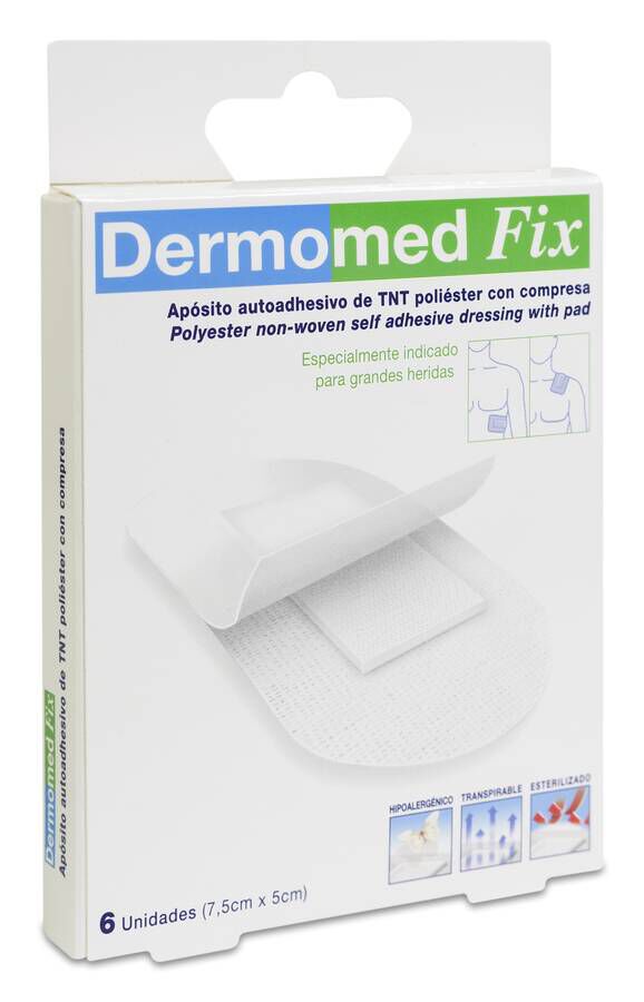 Dermomed Fix Apósito Estéril Autoadh 9 cm x 5 cm, 6 Uds