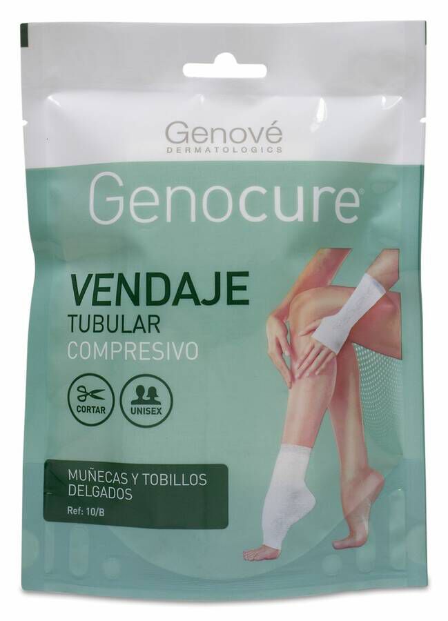 Genocure Vendaje Tubular Compresivo Muñecas y Tobillos Delgados Ref.10, 1 Ud