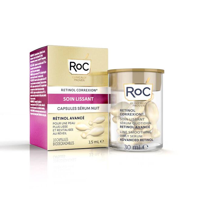 Roc Line Smoothing Sérum Noche, 10 Cápsulas