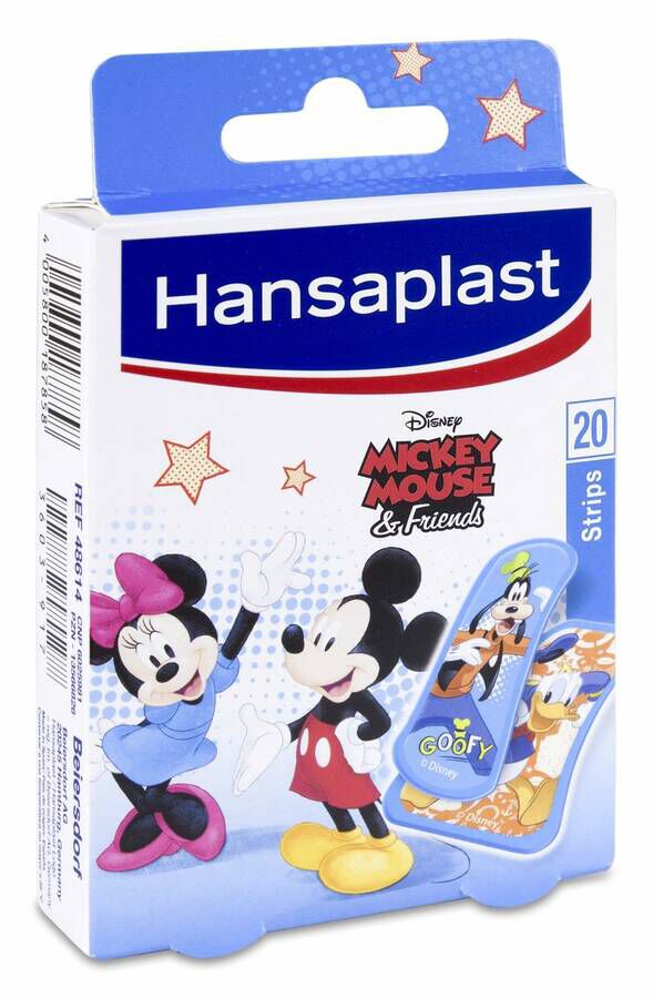 Hansaplast Apósitos Infantiles Mickey, 20 Uds