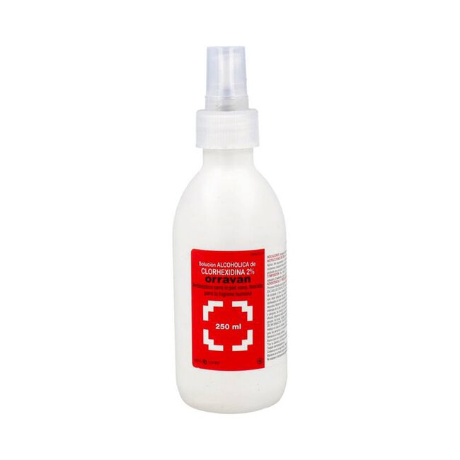 Orravan Clorhexidina 2% Solución Alcohólica, 250 ml