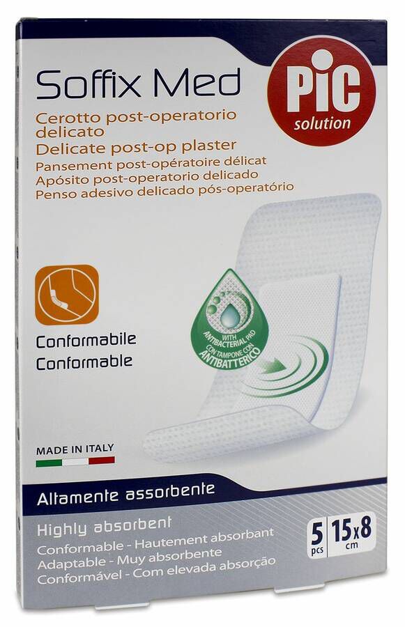 Pic Apósitos Soffix Med Estéril 15x8 cm, 5 Uds