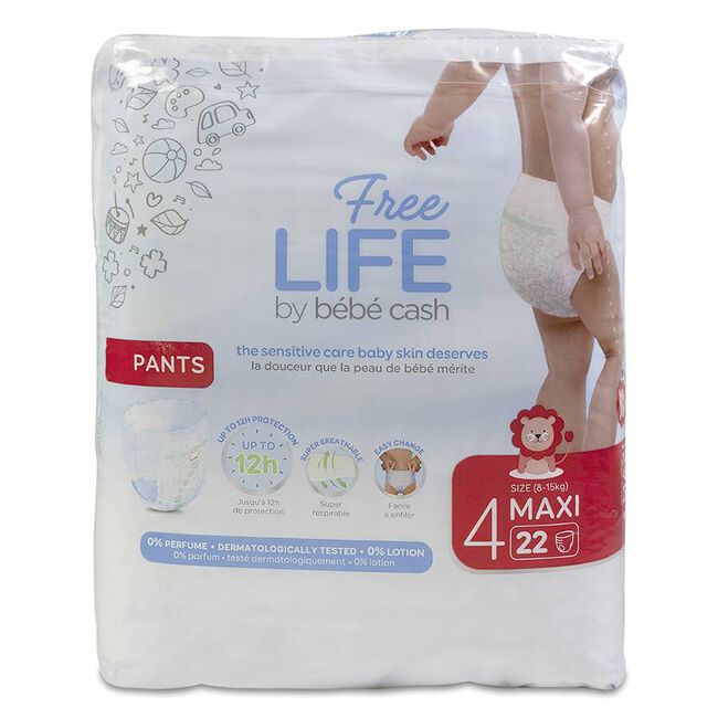 Freelife Bebécash Pañal Infantil 7-18 kg, 22 Pañales