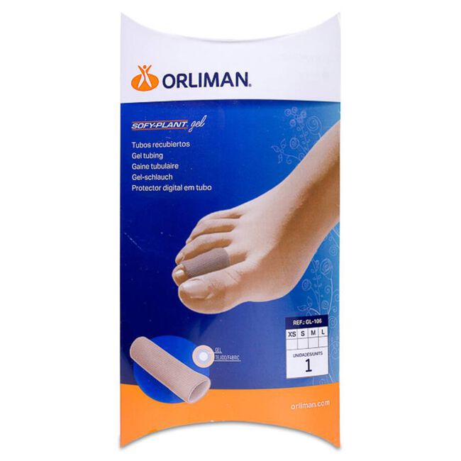 Orliman Feetpad Tubo Elástico Gel ACP916 Talla S, 2 Unidades