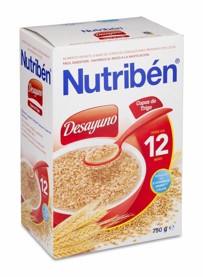 Nutribén Desayuno Copos de Trigo, 750 g
