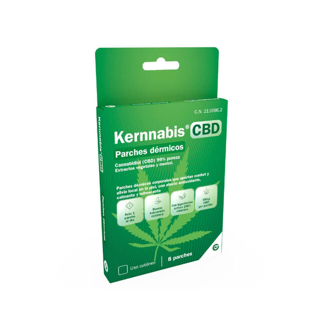 Kernnabis CBD Parches Dérmicos, 8 Unidades
