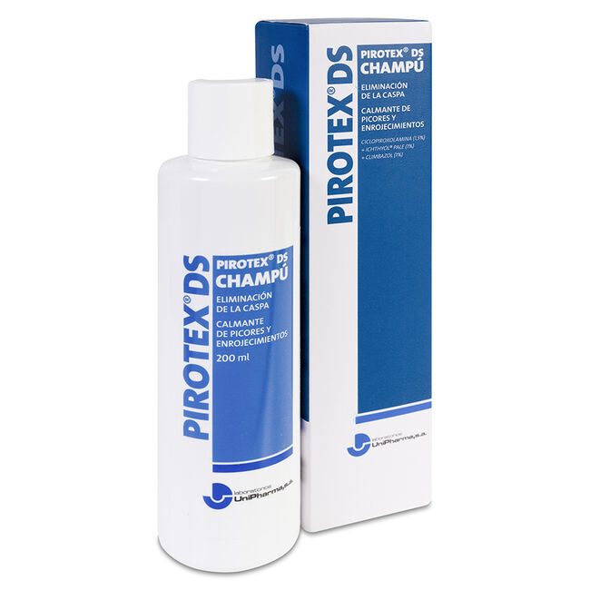 Pirotex DS Champú Calmante de picores y enrojecimientos, 200 ml