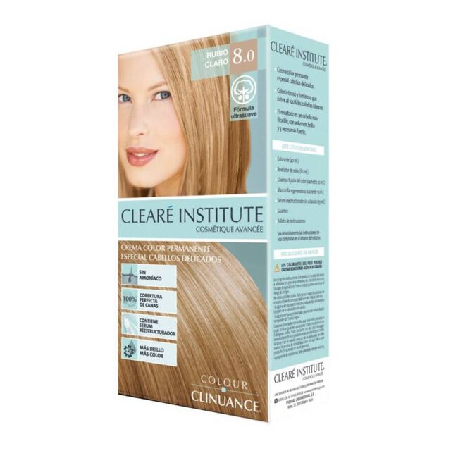 Clinuance Tinte Cabello Rubio Claro 8.0, 1 unidad