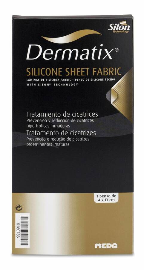 Dermatix Lámina Silicona Fabric 4x13 cm, 1 Ud