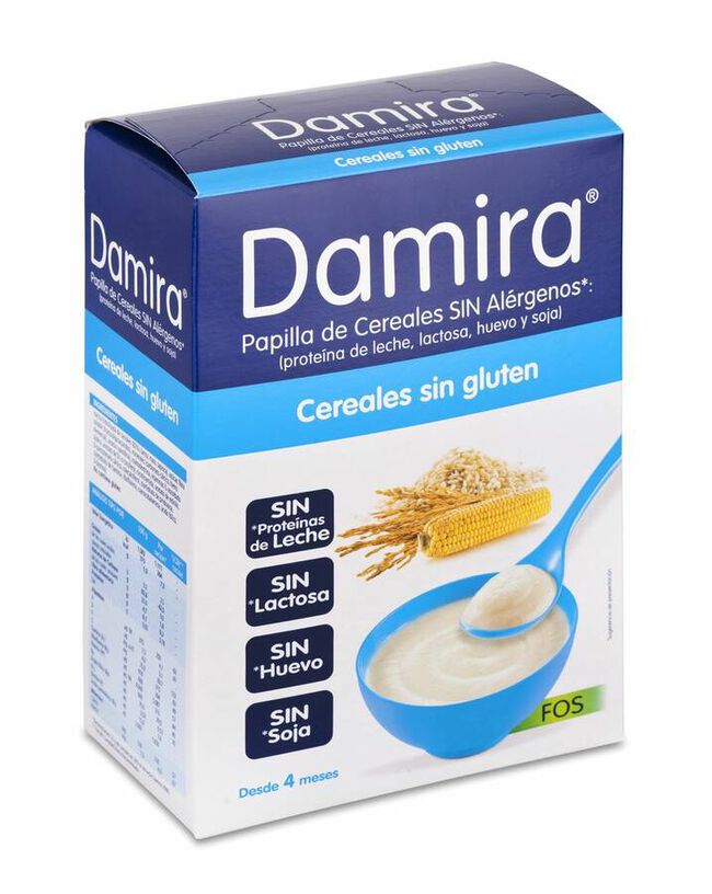 Damira Papilla Multicereales Sin Gluten, 600 g