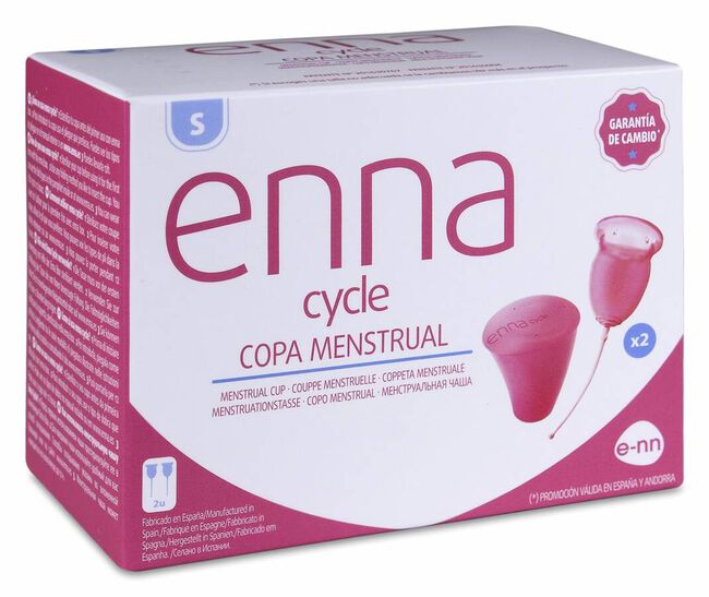 Enna Cycle Copa Menstrual Talla S, 2 Uds