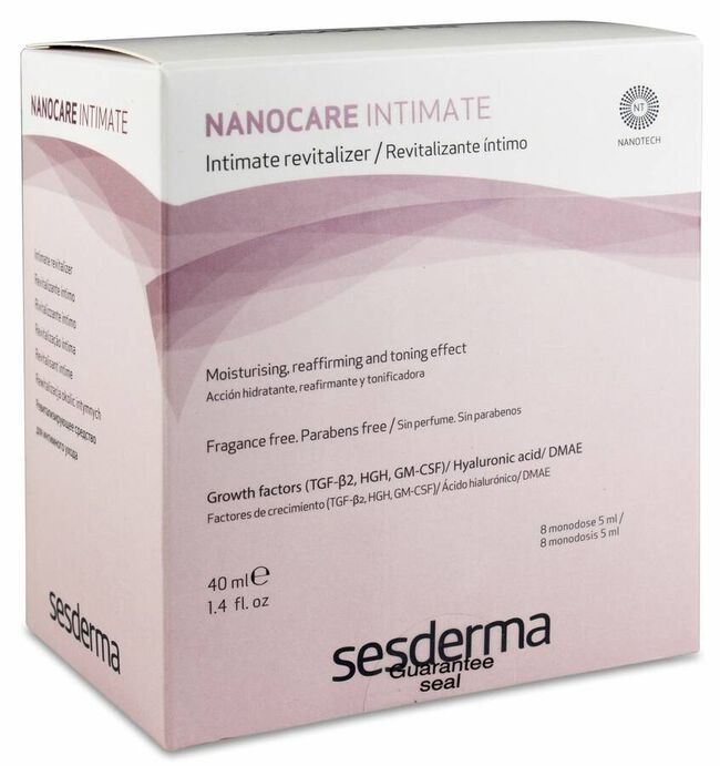 imagen de Sesderma Nanocare Intimate Perfect Care, 8 C&aacute;nulas 