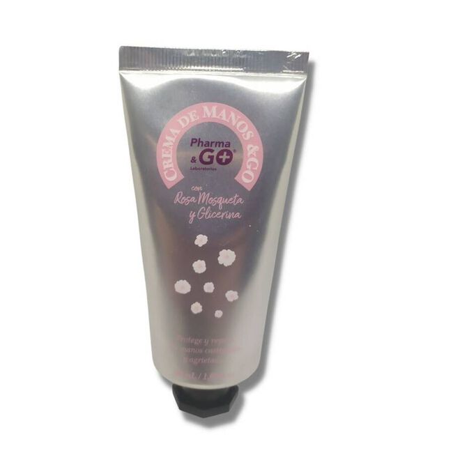 Pharma&Go Crema de Manos &GO con Rosa Mosqueta y Glicerina, 50 g