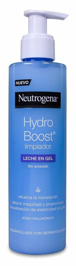 Neutrogena Hydro Boost Leche Limpiadora Hidratante en Gel, 200 ml