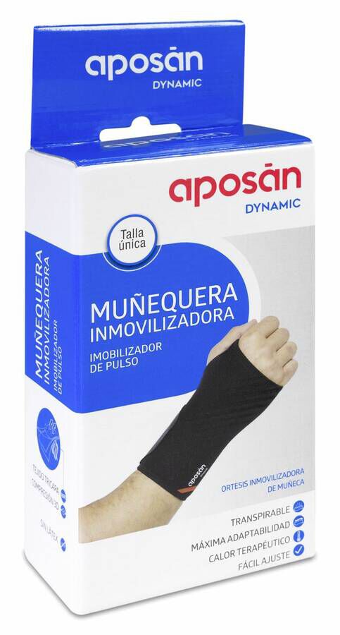 Aposán Dynamic Muñequera Inmovilizadora Mano Derecha, 1 Ud