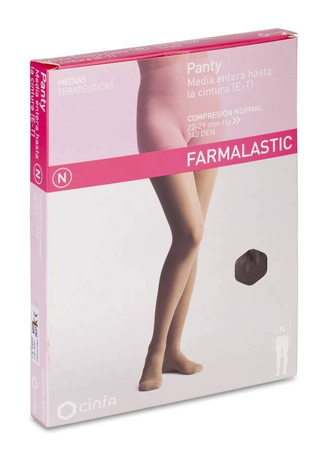Farmalastic Panty de Compresión Normal Capuchino Talla Reina Plus, 1 Ud