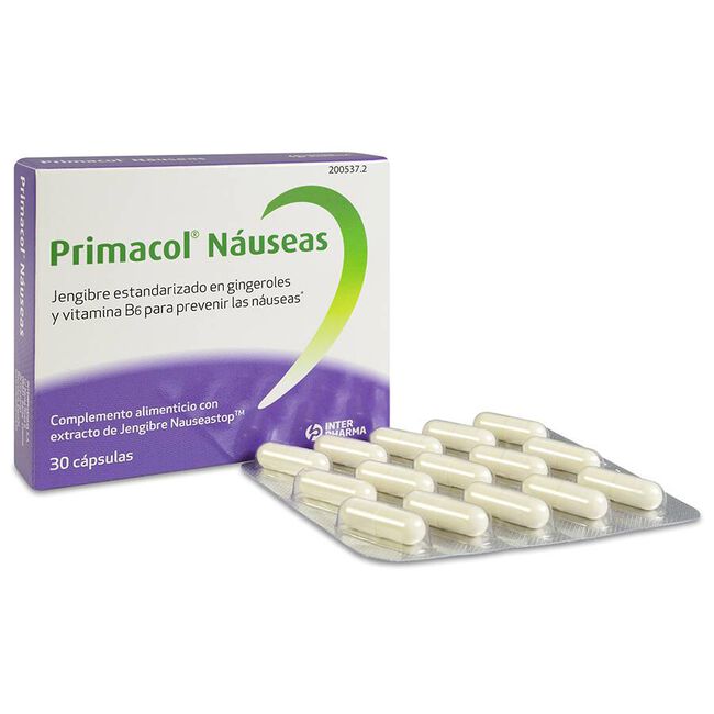 Primacol Náuseas, 30 Cápsulas