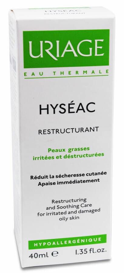 Uriage Hyséac Cuidado Reestructurante y Calmante, 40 ml