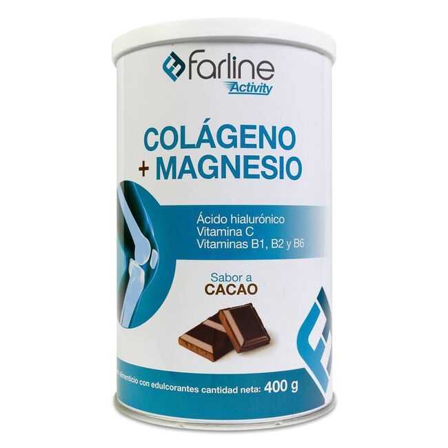 Farline Activity Colágeno y Magnesio Sabor Cacao, 400 g