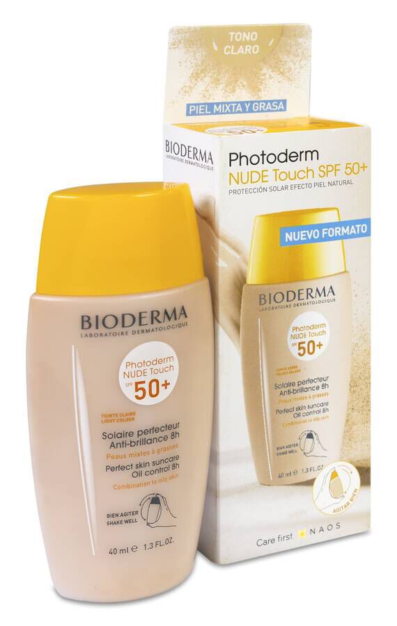 Bioderma Photoderm Nude Touch SPF 50+ Claro, 40 ml