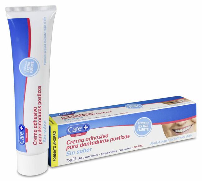 Care+ Crema Adhesiva Dentadura Postiza, 75 g