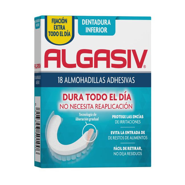 Algasiv Almohadillas Adhesivas Inferiores, 18 u