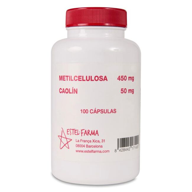 Estel-Farma Metilcelulosa Con Caolín, 450/50 mg 100 Cápsulas