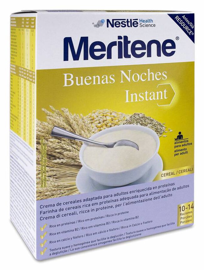 Meritene Buenas Noches Instant Sabor Cereal, 500 g