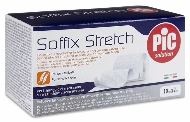imagen de Pic Solution Soffix Stretch Esparadrapo El&aacute;stico 10 cm x 2 m, 1 Ud