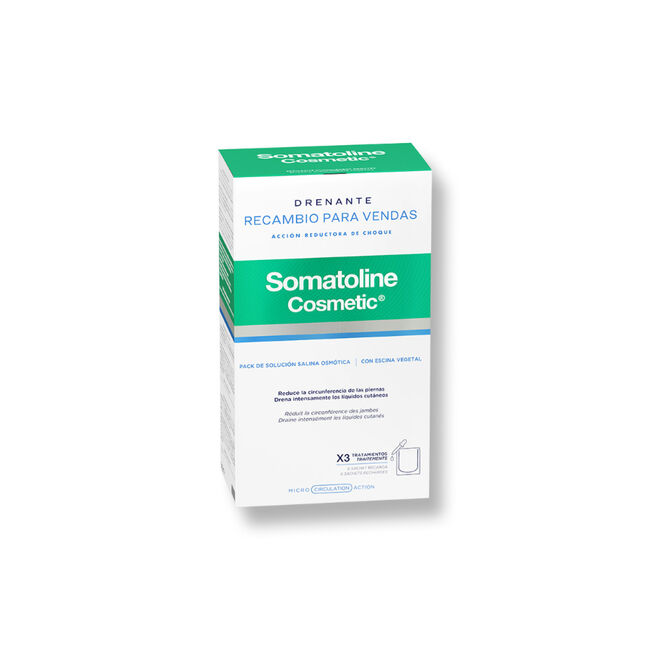 Somatoline Vendas Drenantes Recambio, 3 tratamientos