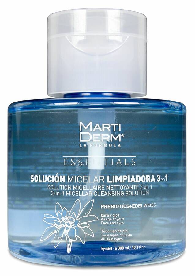 MartiDerm Essentials Solución Micelar Limpiadora, 300 ml