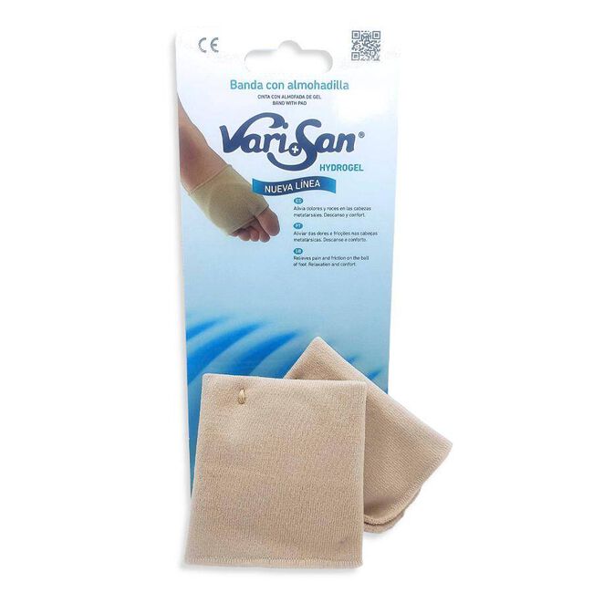 Varisan Banda con Almohadilla Metatarsal Protección Plantar Talla Pequeña, 2 Uds