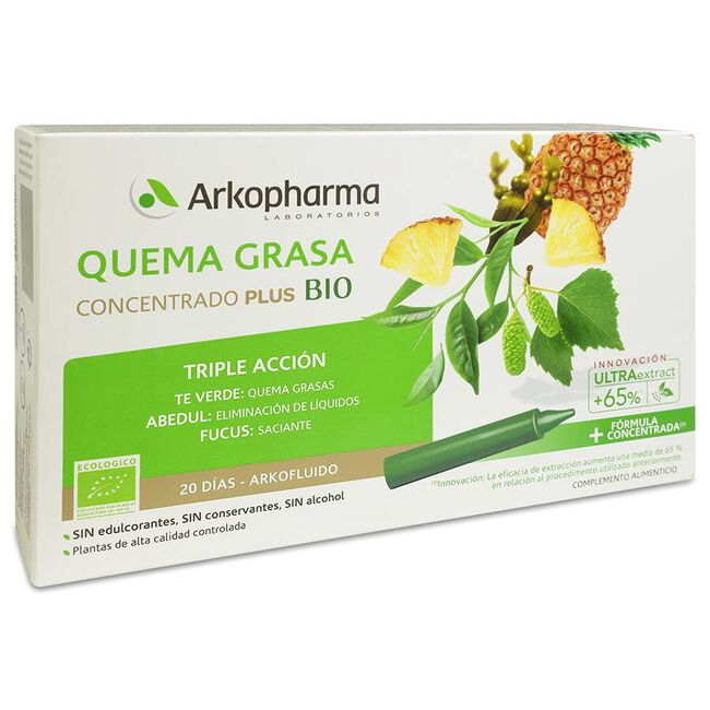 Arkopharma Arkofluido Quemagrasa, 20 Viales