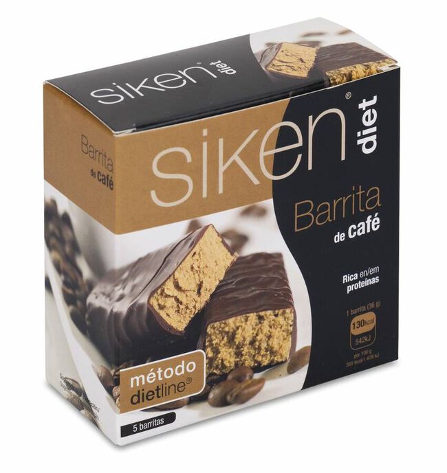 Siken Diet Barritas Café, 5 Uds