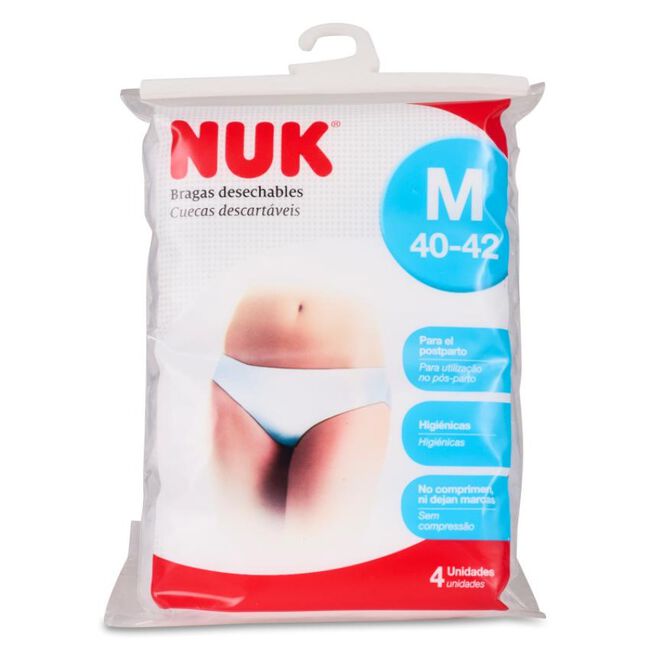 Nuk Braguitas Desechables M, 4 uds