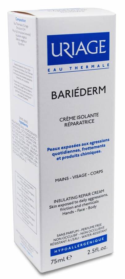 Uriage Bariederm Crema Aislante y Reparadora, 75 ml