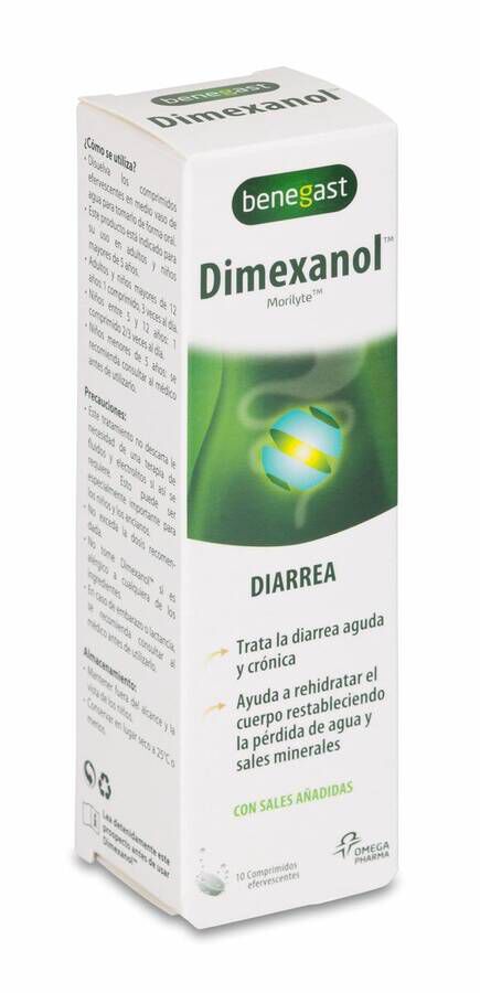 Benegast Dimexanol Adultos, 10 Comprimidos