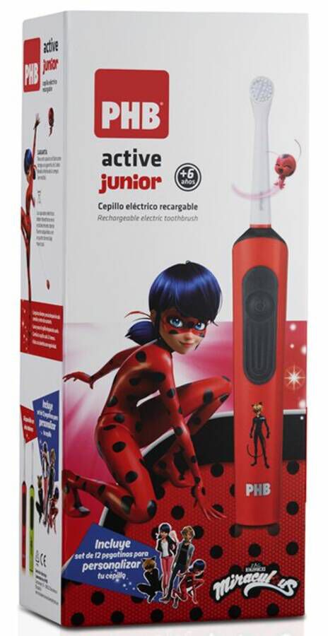 PHB Active Junior Cepillo Eléctrico Recargable Rojo, 1 Ud