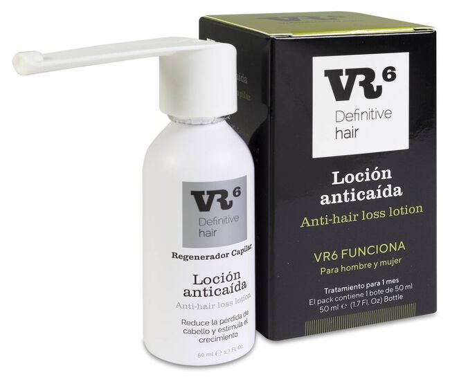 VR6 Definitive Hair Loción Anticaída Regenerador Capilar, 50 ml