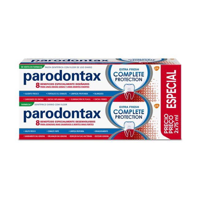 Duplo Parodontax Complete Protection Dentífrico, 2 uds