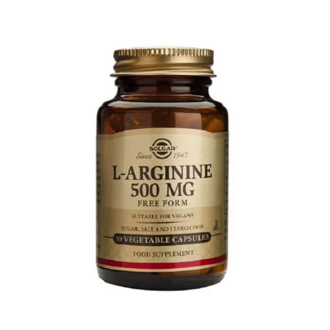 Solgar L- Arginina 500 mg, 50 cápsulas vegetales