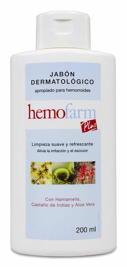 Hemofarm Plus Jabón Dermatológico, 200 ml