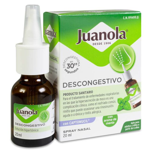 Juanola Descongestivo Spray Nasal, 20 ml