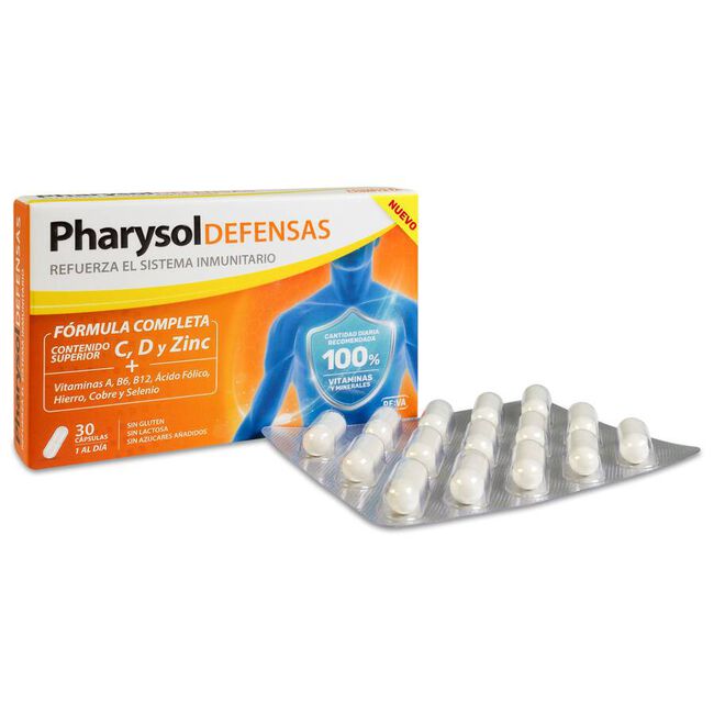Pharysol Defensas, 30 Cápsulas