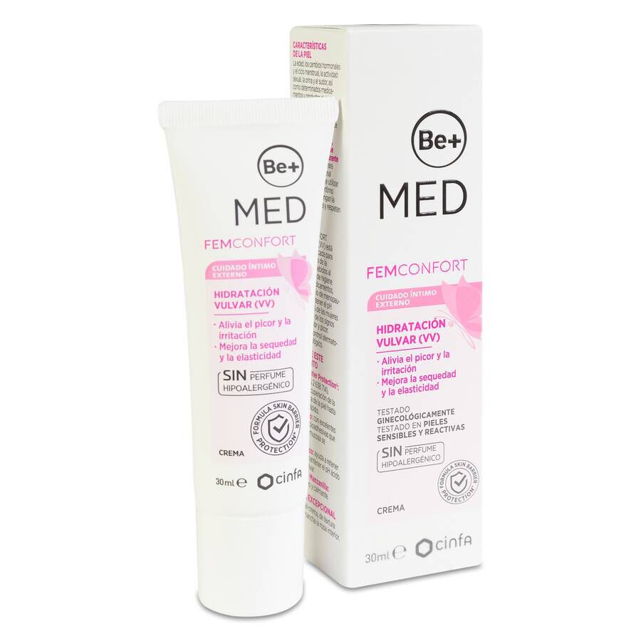BE + MED FEMCONORT Vulvar Hydration Creme – 30 Ml, Gegen Juckreiz & Trockenheit