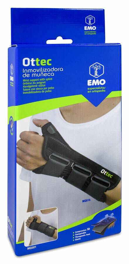Emo Ottec Muñequera Estabilizadora Izquierda Talla L, 1 Ud