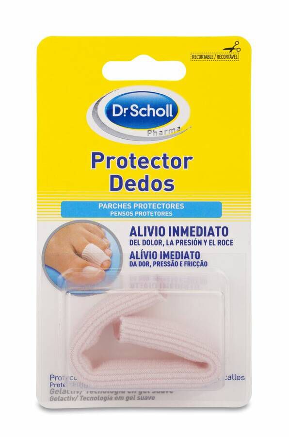 Scholl Protector de Dedos Tubo Recortable, 1 Ud