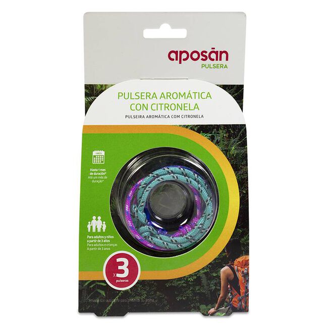 Aposán Pulsera Aromática Citronela Nudos, 1 ud